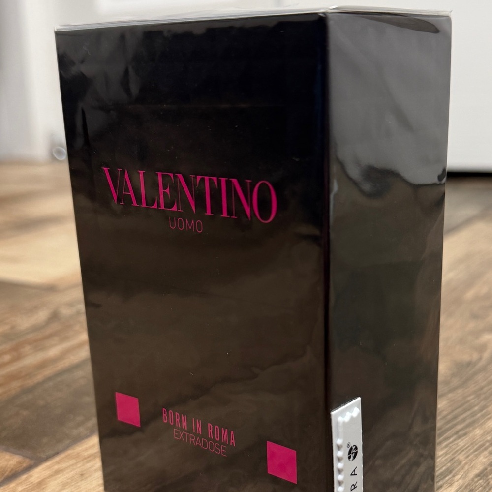 Valentino Uomo Black and Pink Packaging